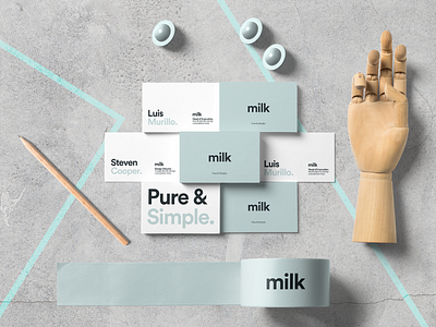Milk Branding branding branding design business card costa rica design icon identity illustration logo typography vector