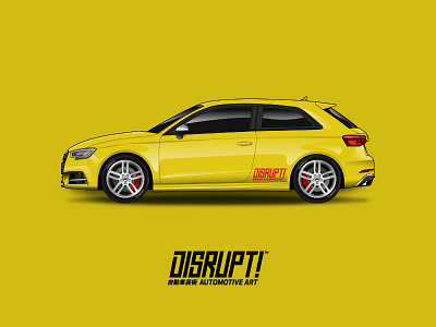 Audi S3 audi automotive car drift motorcycle motorsport race vector vehicle vinyl wrap