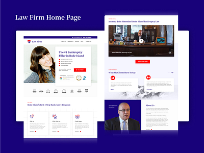 Website Design for Law Firm branding classic clean design modern website