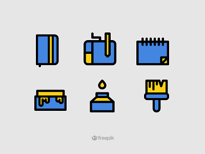 Artistic Tools Icons
