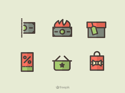 Shopping Icons basket fire icons money sale shopping tag voucher