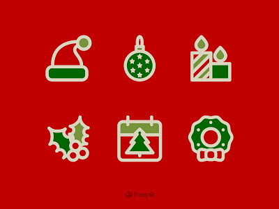 Freebie Holidays icons calendar candle christmas free freebies hat holidays icon winter