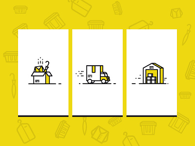 Boxbee Icons box icon icondesign icons illustration pack package pickup storage truck