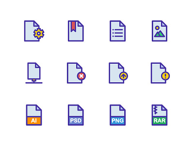 File type icons extension file format icon icons illustration list photo setting share type