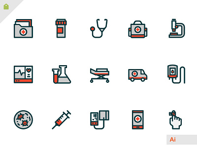 Free Hospital Icons ambulance blood free freebie health healthcare hospital icon icons test virus