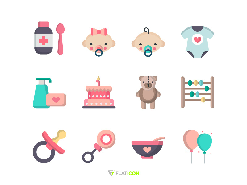 Babies Icons by Sooodesign on Dribbble