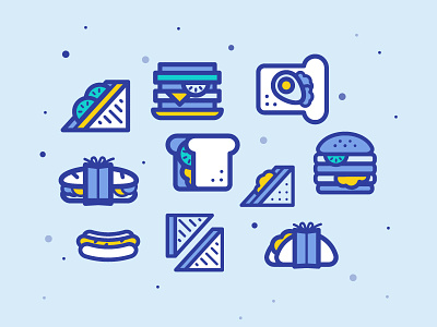 Sandwiches Icons