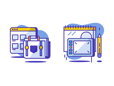 Design & Portfolio icons by Sooodesign on Dribbble