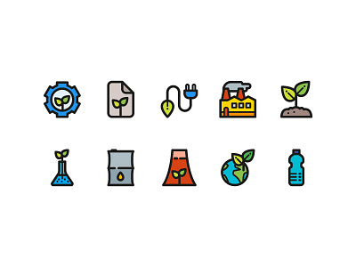 Ecology Icons earth eco ecology energy icon icondesign icons illustration nature power water