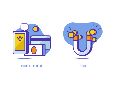 Payment Method & Profit Icons