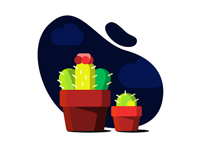 Cactus cactus illustration plant