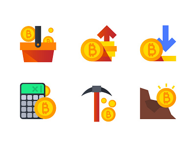 Bitcoin Icons bitcoin crypto cryptocurrency icon icon design icondesign icons illustration