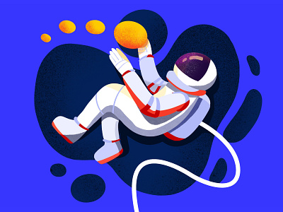 Astronaut Illustration astronaut astronomy design illustration procreate procreateapp