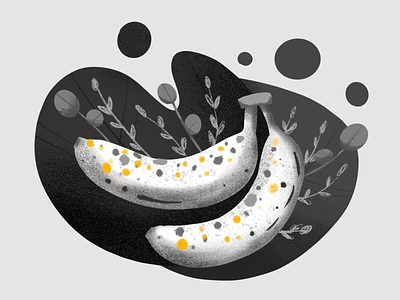 Inktober Day 31: Ripe banana fruit illustration inktober2019 procreate