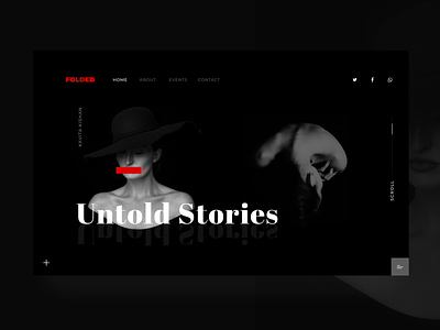 Folded design flat ui ux web website