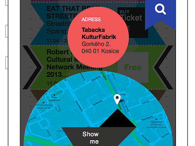 Adress + Map + Search 01 mobile tabacka ui
