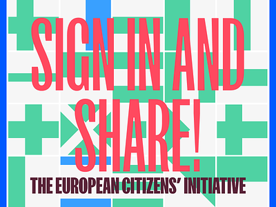 The European Citizens' Initiative – Equal Opportunity citizen design european goeast! illustration initiative petition