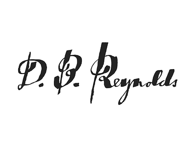 D.B. Reynolds lettering