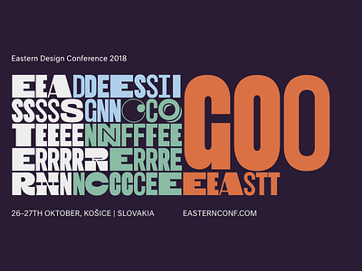 GO EEASTT 436 conference design eastern easterndesignconf eastofdesign fontstand urtd wildwideeast woodkit