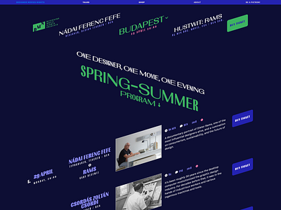 DMN Designers Movie Hights website – close to final