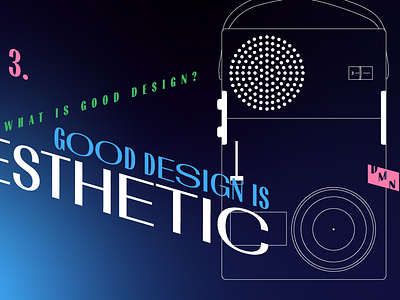 3. Good design is aesthetic – illustration for DMN