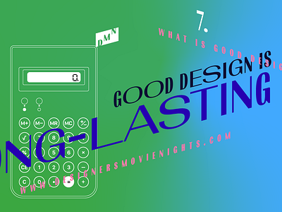 7. Good design is long-lasting – DMN illustration