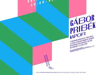 DMN October poster – Design Disruptors and Gábor Pribék