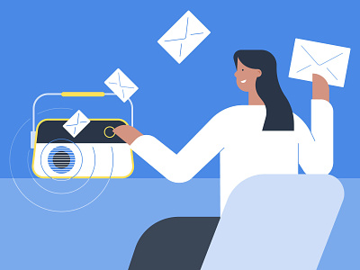 Email Broadcasts Illustration