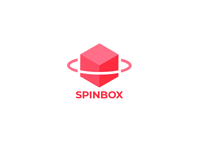 Logo for Spinbox box illustrator logo logotype red spin vector