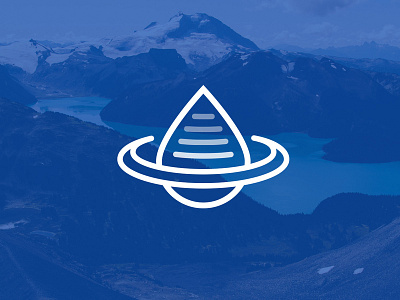 Logo for Ryse Hydrogen blue drop identity line logo logo design logotype sign symbol
