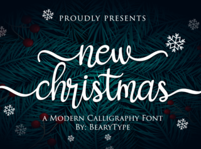 New Christmas Fonts by Font Lettering on Dribbble