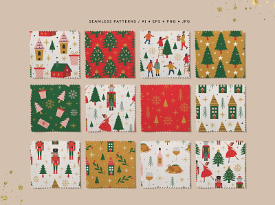 Christmas Collection Illustrations app branding design icon illustration logo ui ux vector web