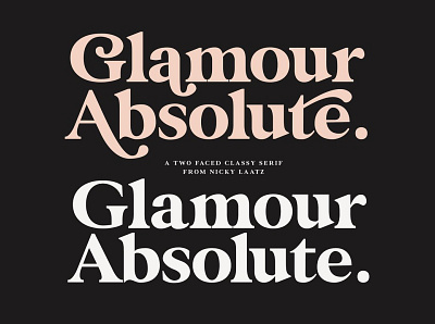 Glamour Absolute Modern/Vintage Font amazing font beautiful font calligraphy cursive font design elegant font script script font typography wedding font