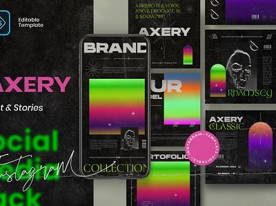 Axery - Brand Urban Social Media app branding design icon illustration logo ui ux vector web