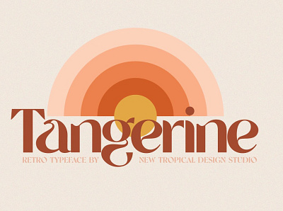 Tangerine - Retro Font amazing font beautiful font calligraphy cursive font elegant font script font typography wedding font