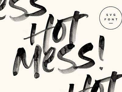 Hot Mess! SVG Font