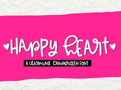 Happy Heart- Smooth Handwritten Font for Crafters