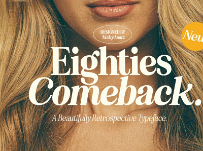 Eighties Comeback Serif branding calligraphy design elegant font font illustration logo script font ui vector wedding font