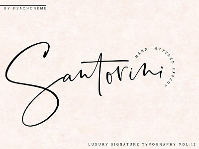 Santorini Luxury Signature Font amazing font beautiful font brandiing calligraphy cursive font elegant elegant font script script font wedding font