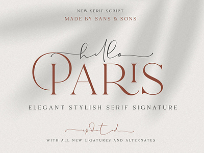 Hello Paris Modern Paired Duo Font