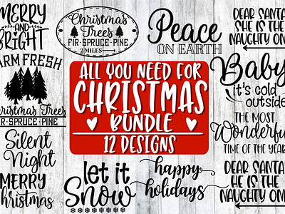 Download Christmas Svg Designs Themes Templates And Downloadable Graphic Elements On Dribbble PSD Mockup Templates