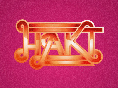 Hakt disco hakt logo typography