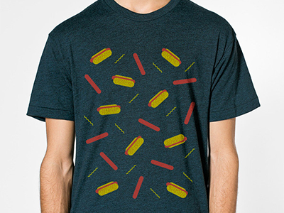 Wassup dog? design hot dog hotdog pattern t shirt wiener