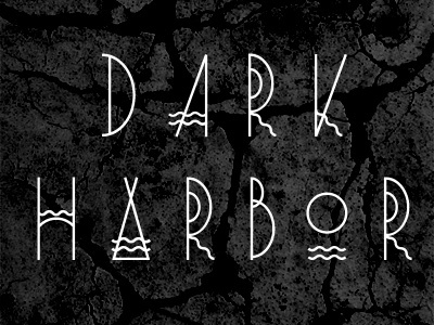 Dark Harbor design font letter type typeface typography