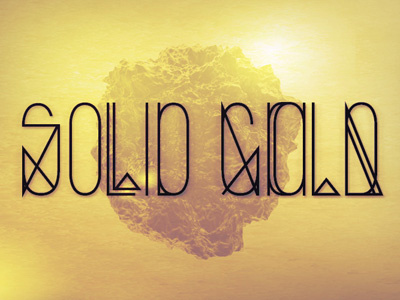 Solid Gold font gold solid type typography