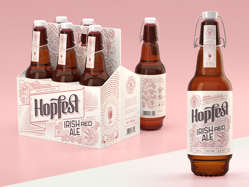 Hopfest Irish Red Ale irish red ale premium vintage bottle multipack ale red irish beer craft