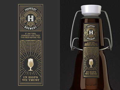 Stout seal label beer bottle branding cap craft design ez cap gasket graphic neck seal label wire