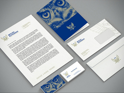 BR Collaterals branding collaterals corporate identity logo owl