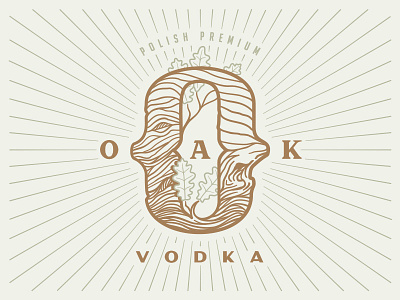 Oak Vodka branding
