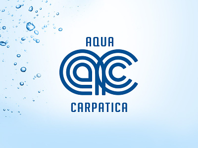 Aqua Carpatica Logo branding concept design logo mineral premium water